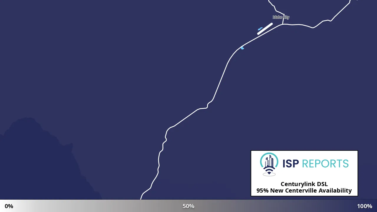 New Centerville, ID map of internet availability