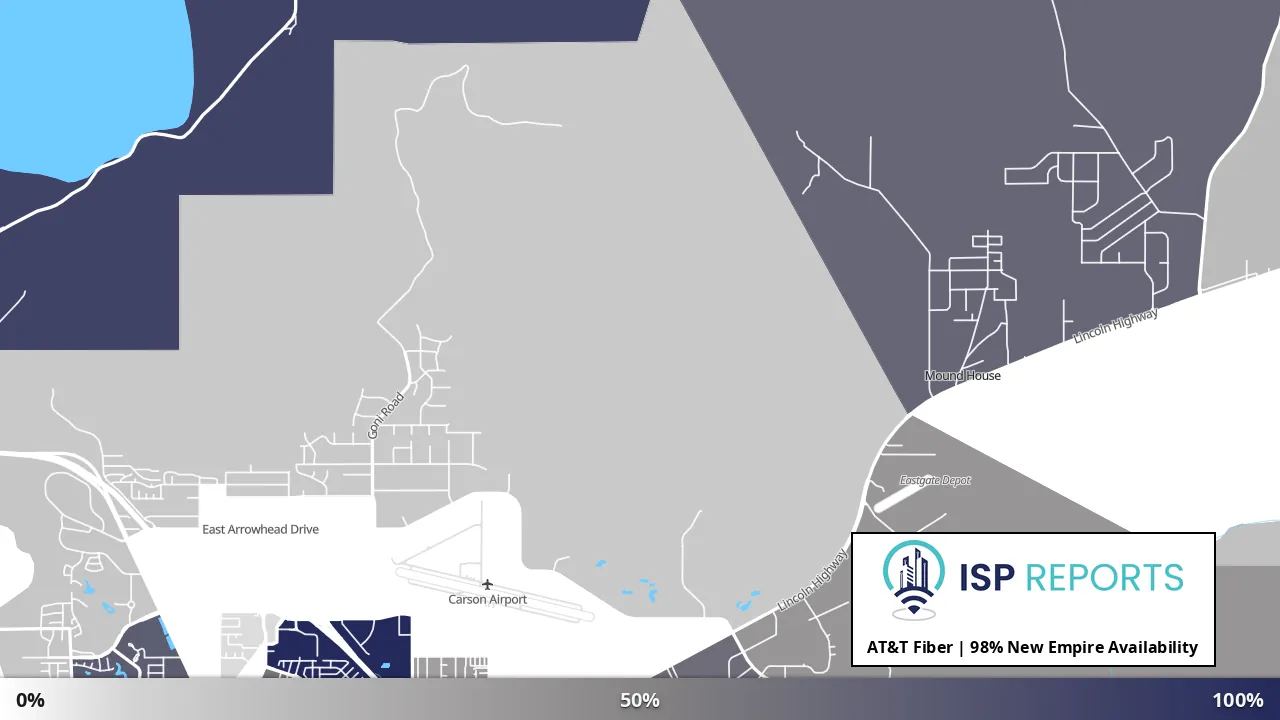 New Empire, NV map of internet availability