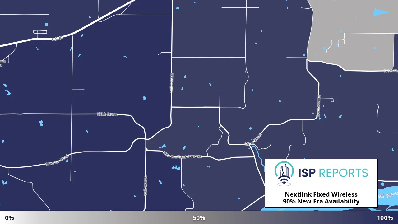 New Era, IA map of internet availability