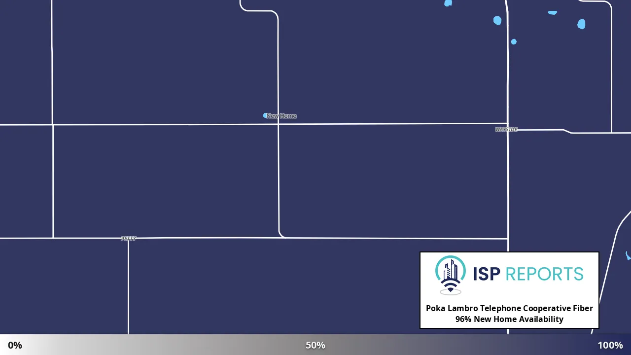 New Home, TX map of internet availability