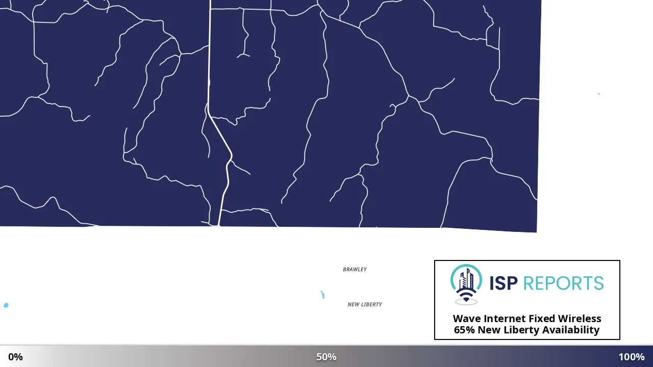 New Liberty, MO map of internet availability