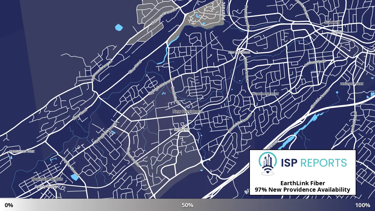 New Providence, NJ map of internet availability