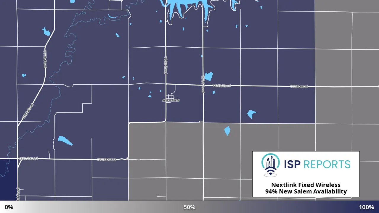 New Salem, KS map of internet availability
