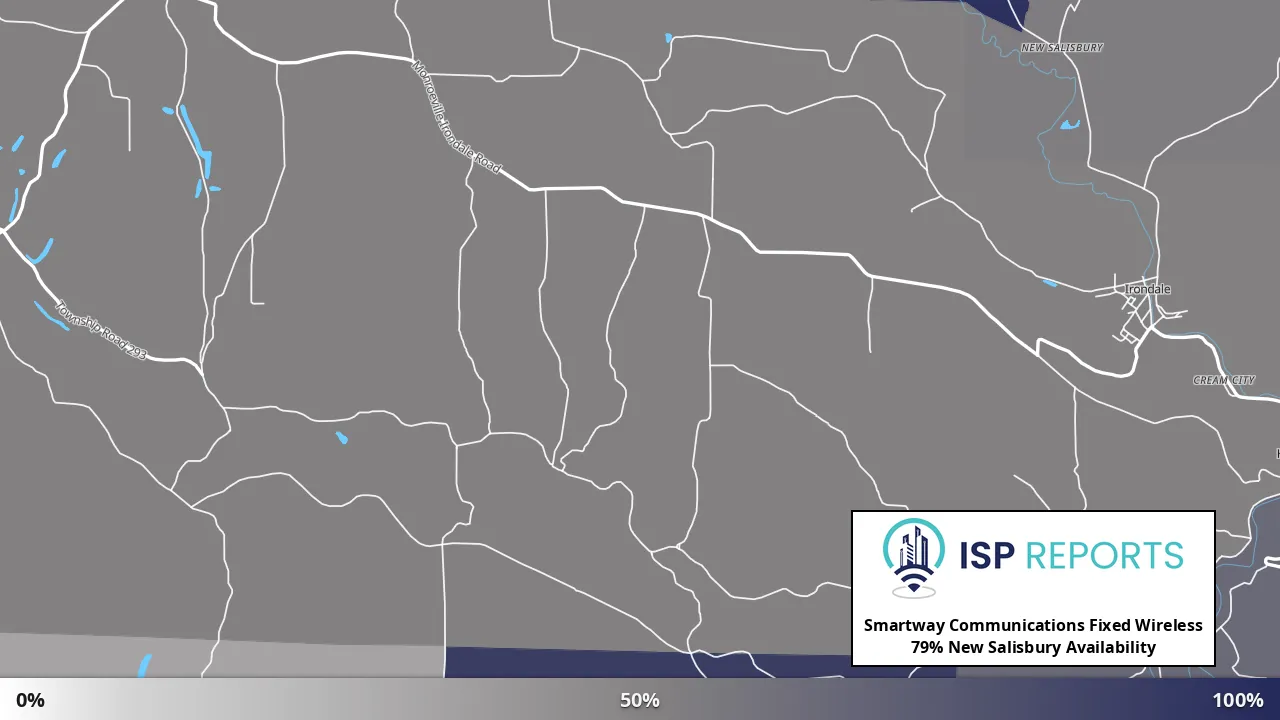 New Salisbury, OH map of internet availability