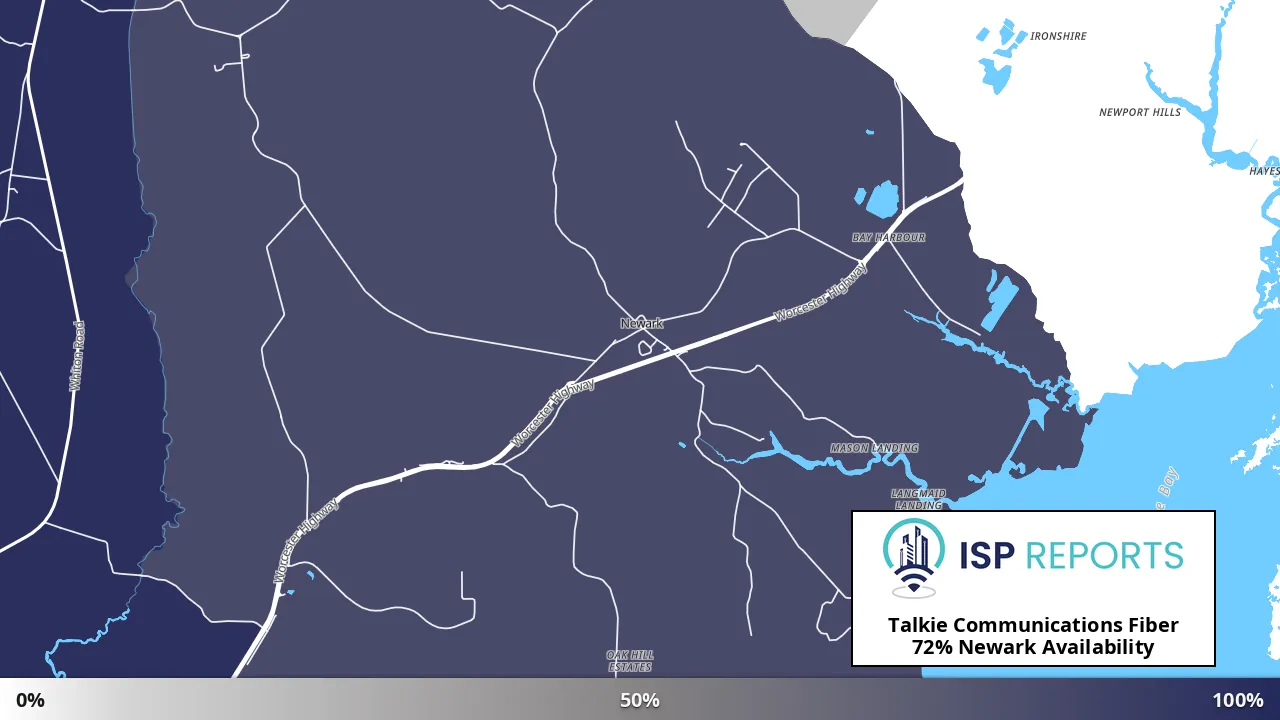 Newark, MD map of internet availability