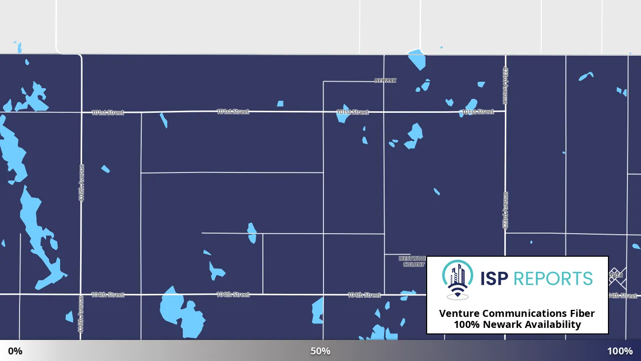 Newark, SD map of internet availability
