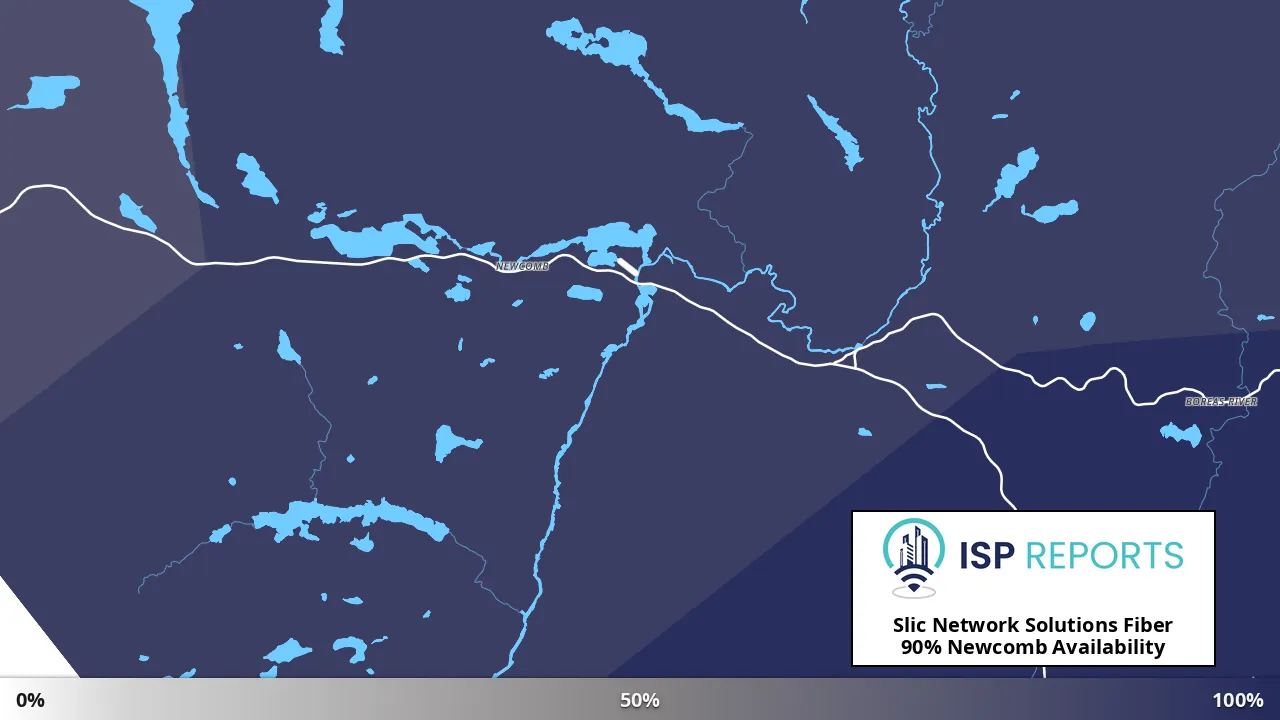 Newcomb, NY map of internet availability