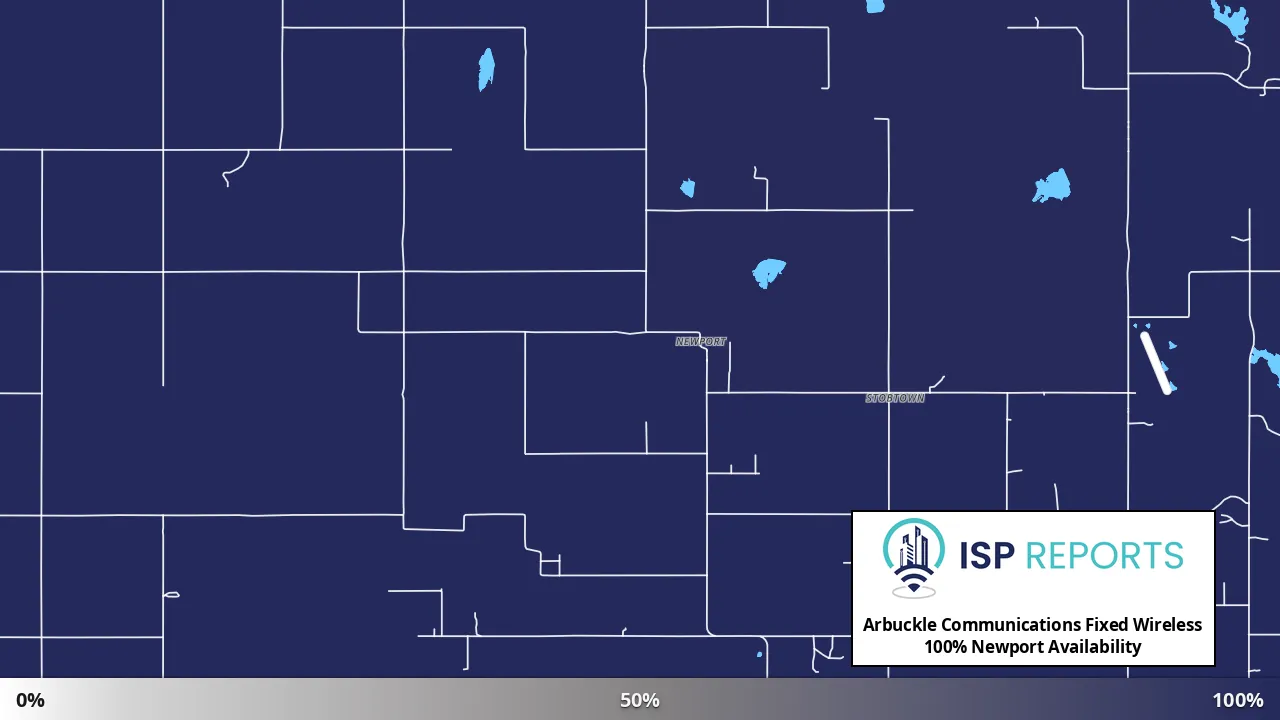 Newport, OK map of internet availability