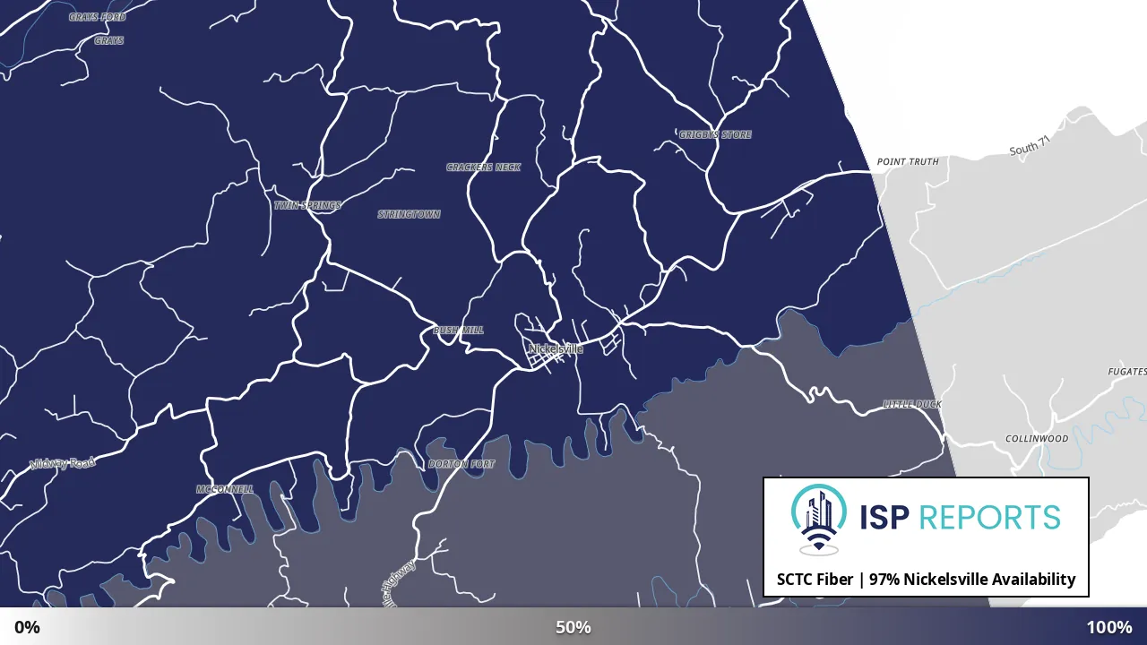 Nickelsville, VA map of internet availability