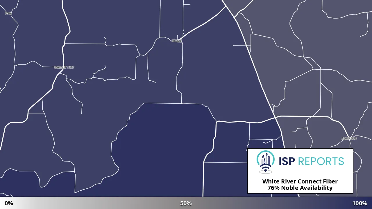 Noble, MO map of internet availability