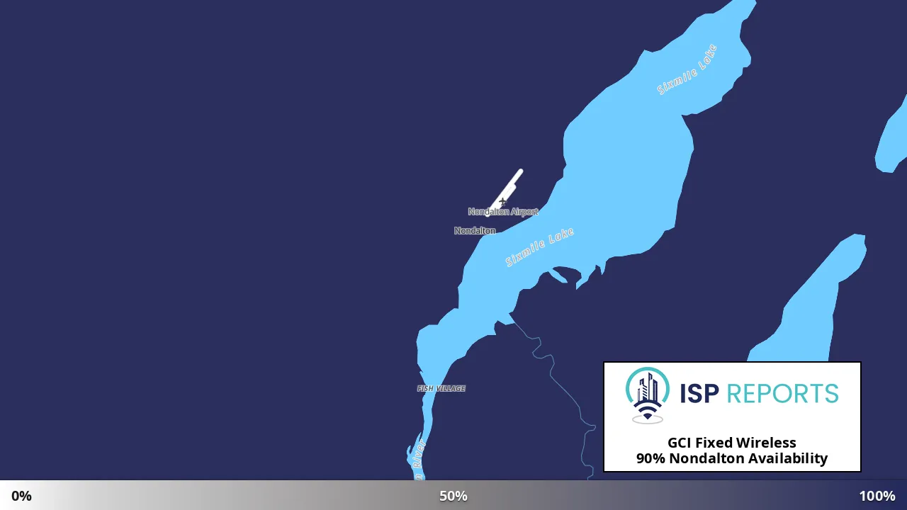 Nondalton, AK map of internet availability