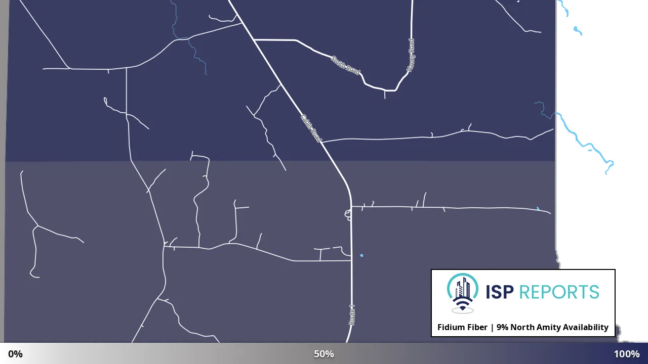North Amity, ME map of internet availability