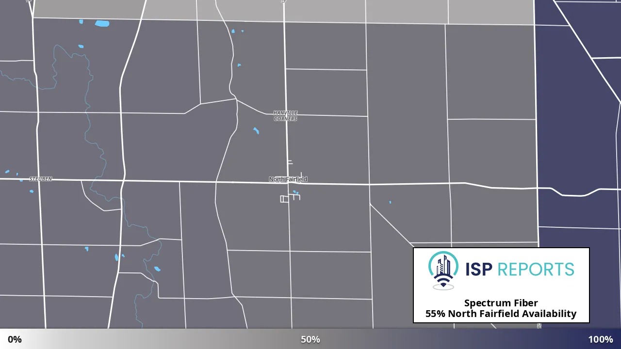 North Fairfield, OH map of internet availability