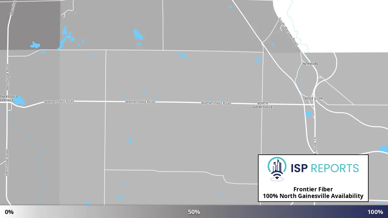 North Gainesville, NY map of internet availability