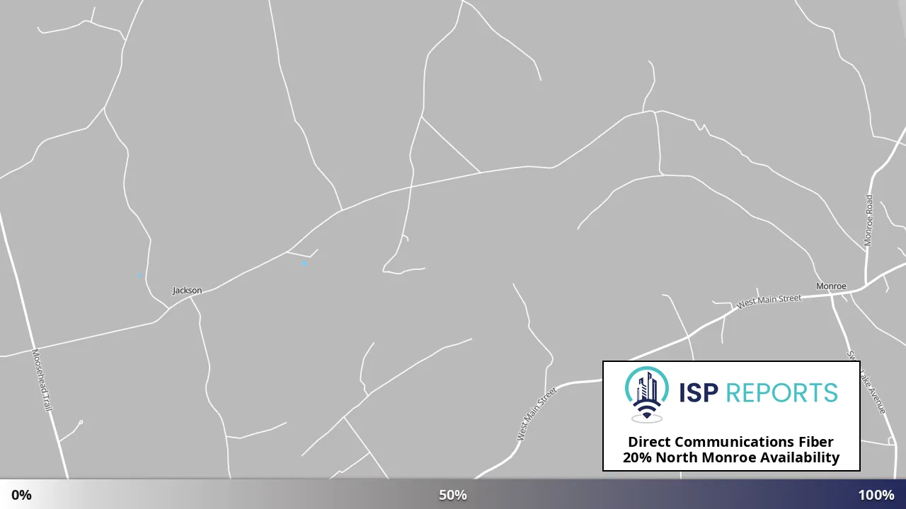 North Monroe, ME map of internet availability