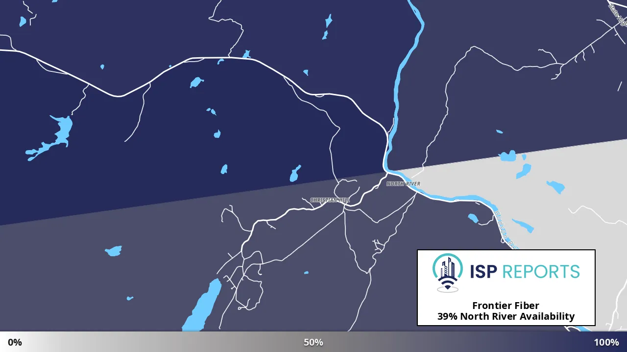 North River, NY map of internet availability