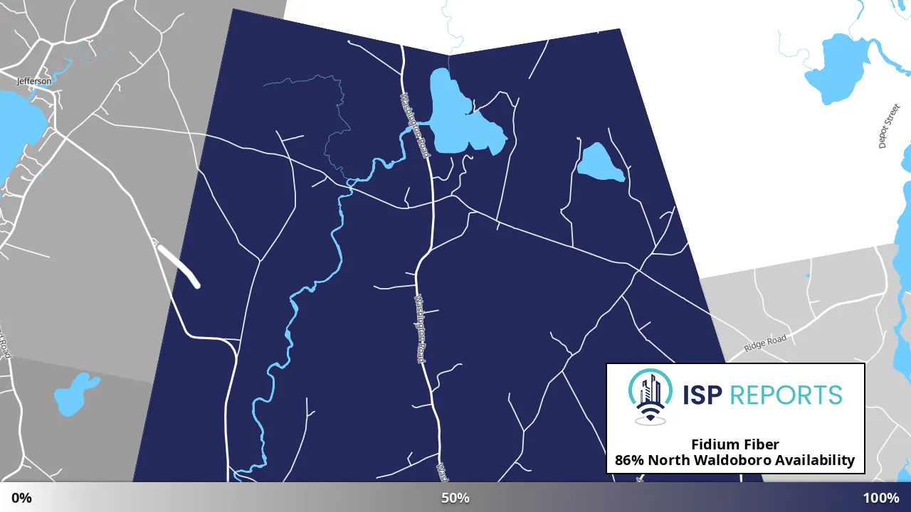 North Waldoboro, ME map of internet availability