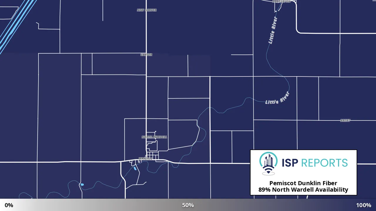 North Wardell, MO map of internet availability