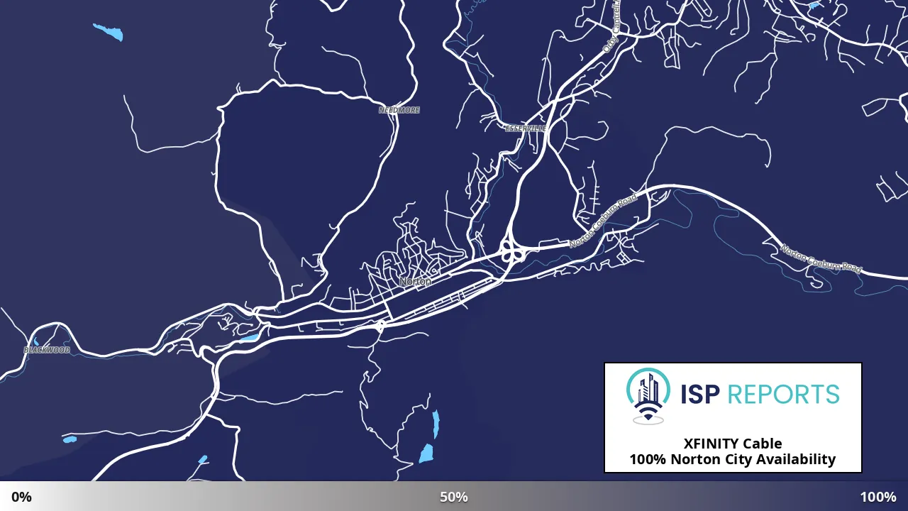 Norton City, VA map of internet availability