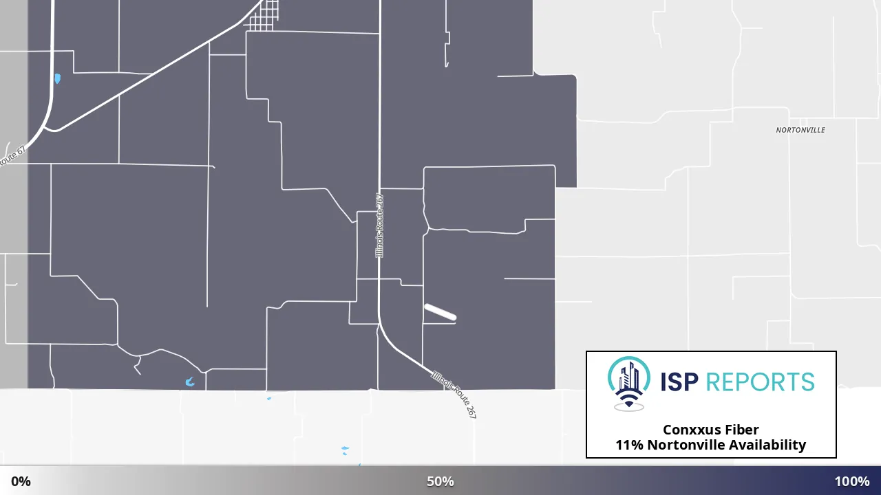 Nortonville, IL map of internet availability