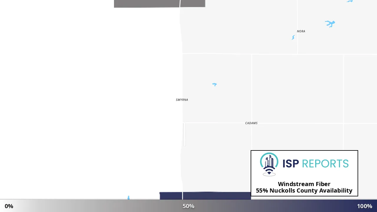 Nuckolls County, NE map of internet availability