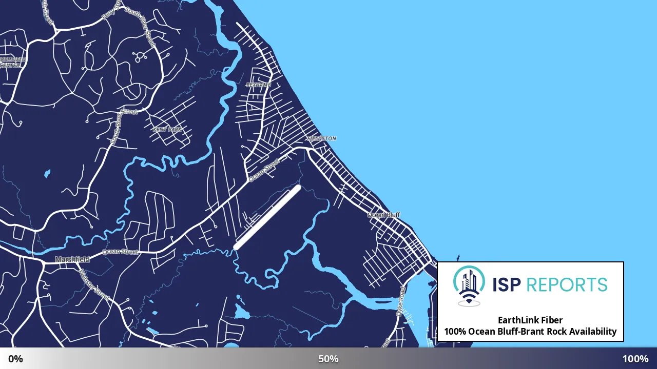Ocean Bluff-Brant Rock, MA map of internet availability