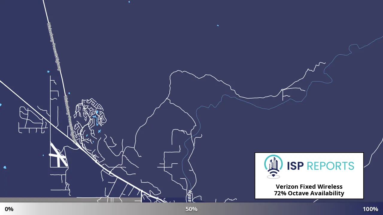 Octave, AZ map of internet availability