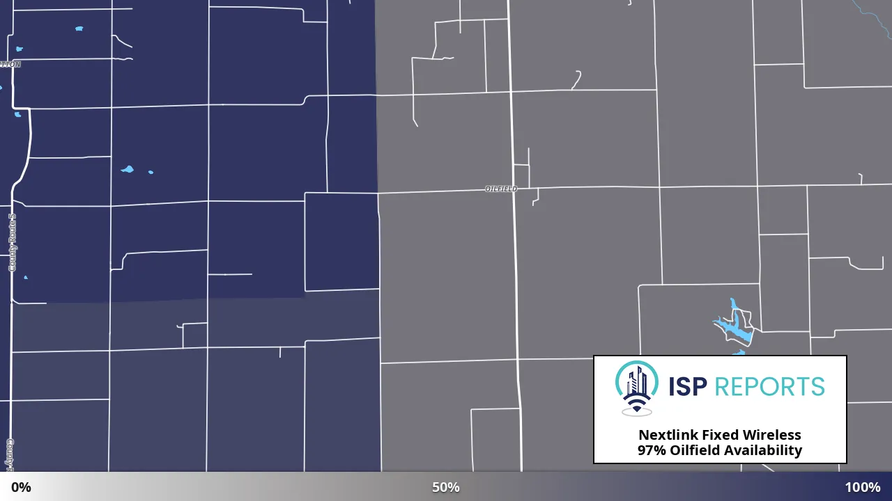 Oilfield, IL map of internet availability