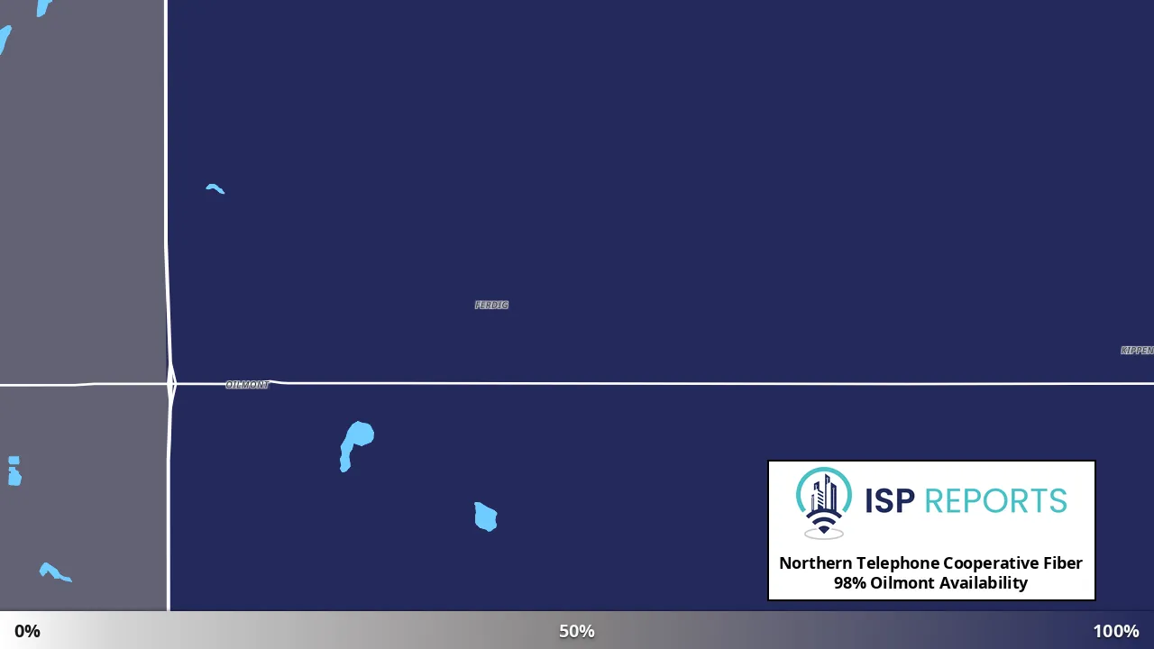 Oilmont, MT map of internet availability