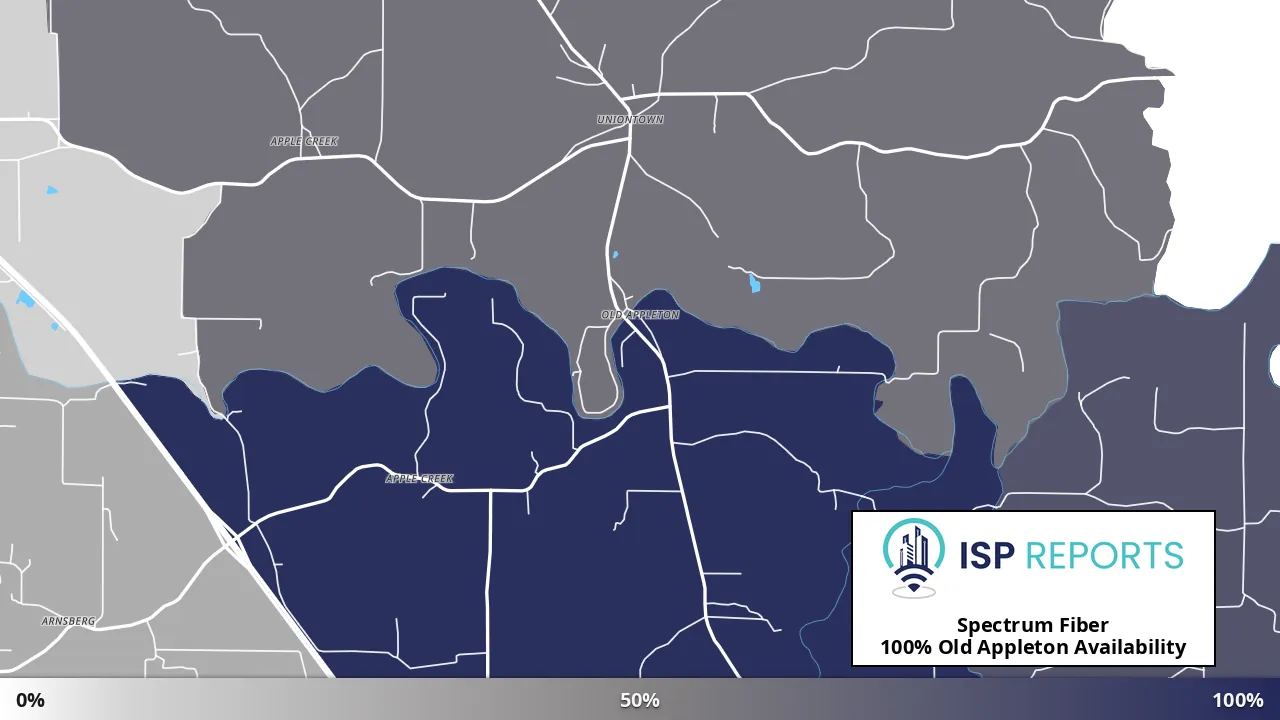 Old Appleton, MO map of internet availability