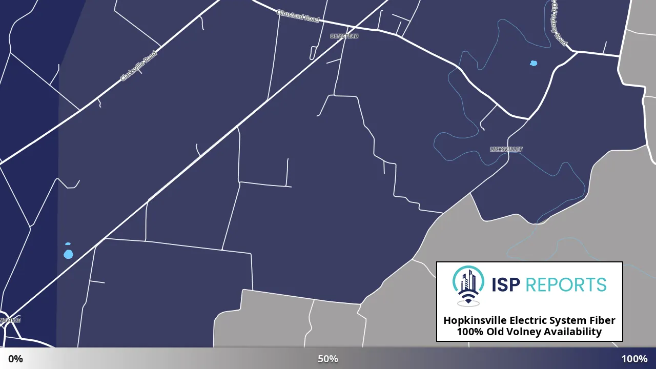 Old Volney, KY map of internet availability