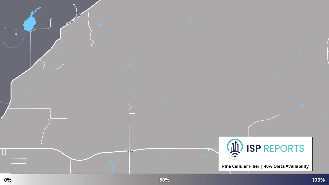 Oleta, OK map of internet availability