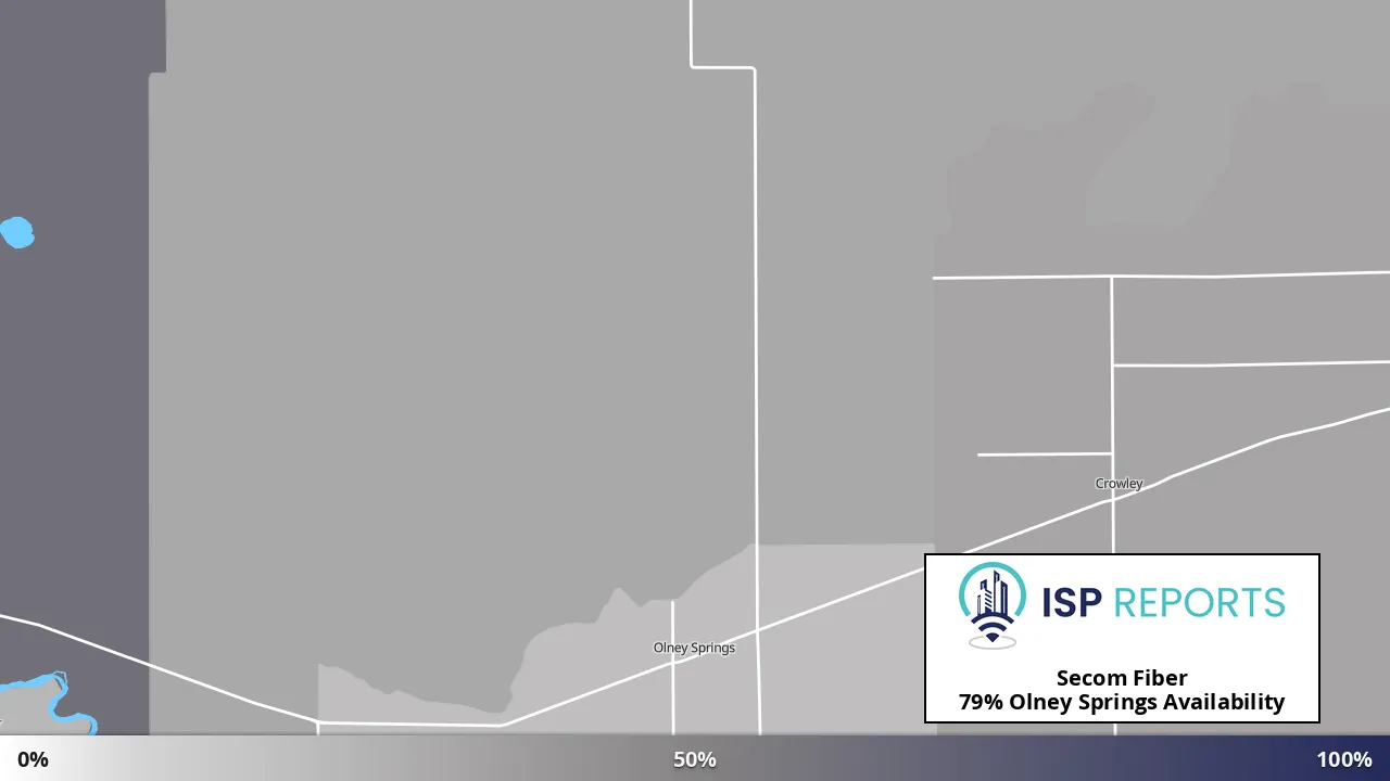 Olney Springs, CO map of internet availability