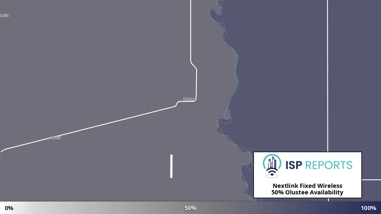 Olustee, OK map of internet availability