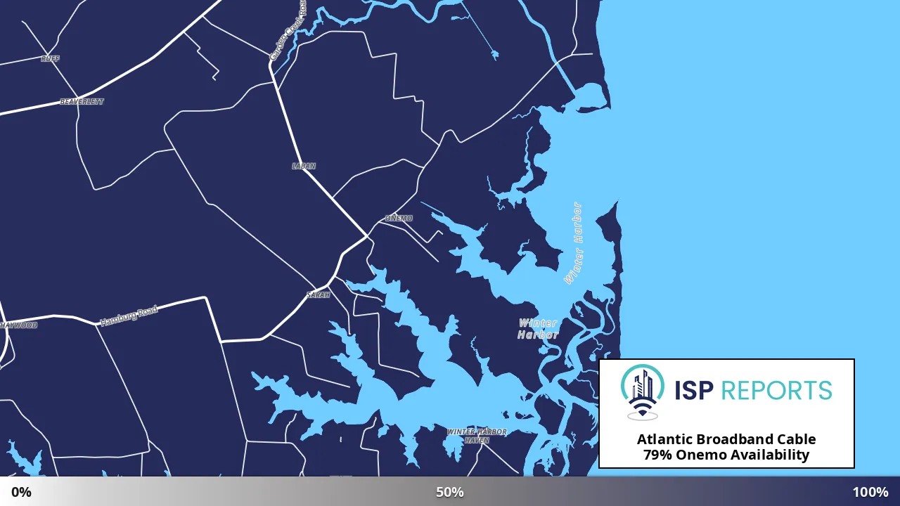 Onemo, VA map of internet availability