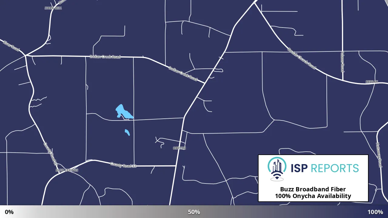 Onycha, AL map of internet availability