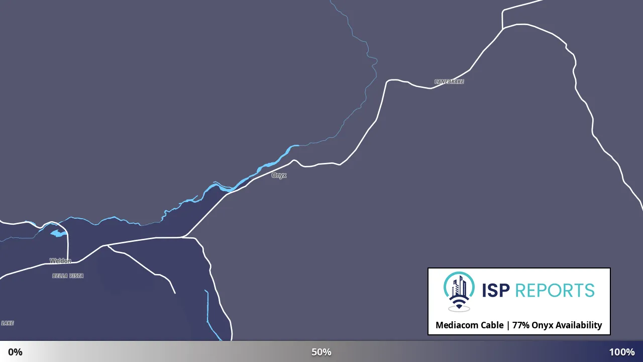 Onyx, CA map of internet availability