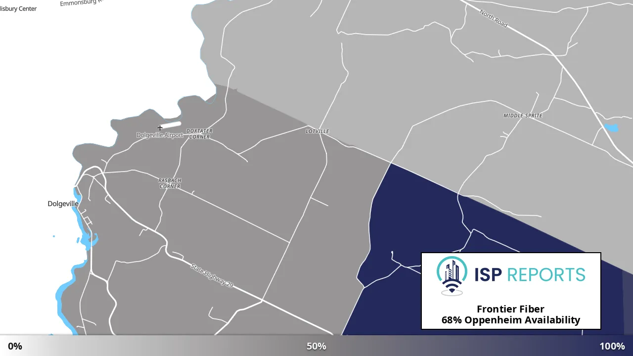 Oppenheim, NY map of internet availability