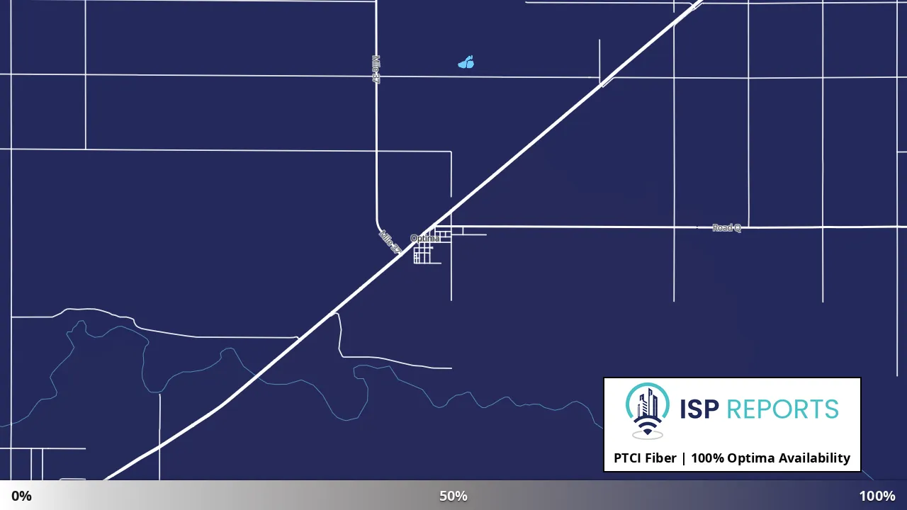 Optima, OK map of internet availability