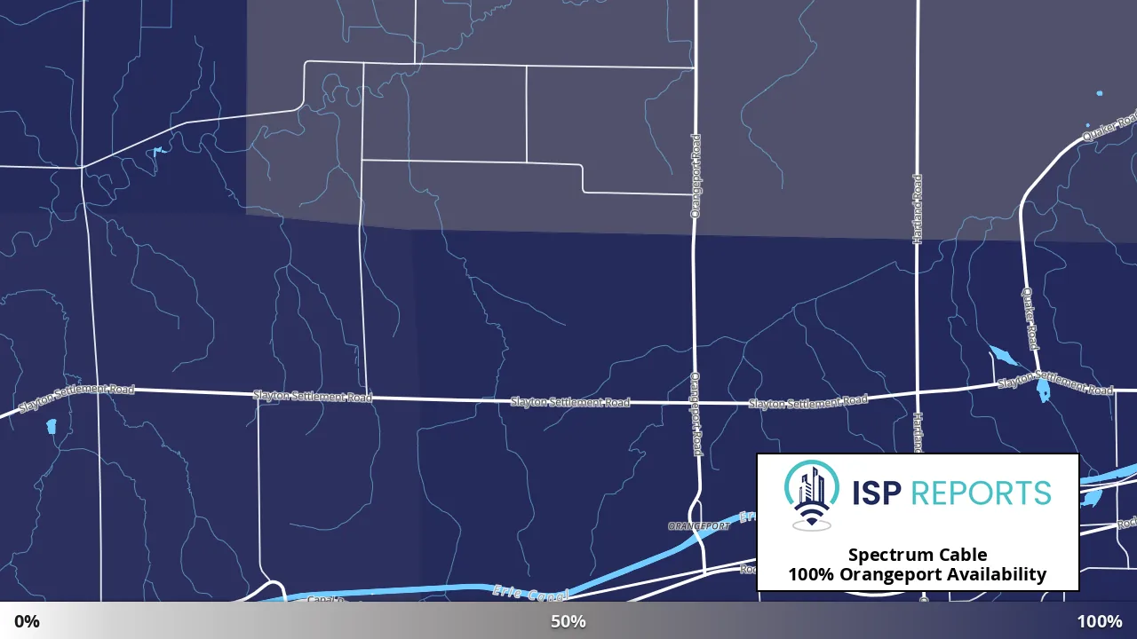 Orangeport, NY map of internet availability