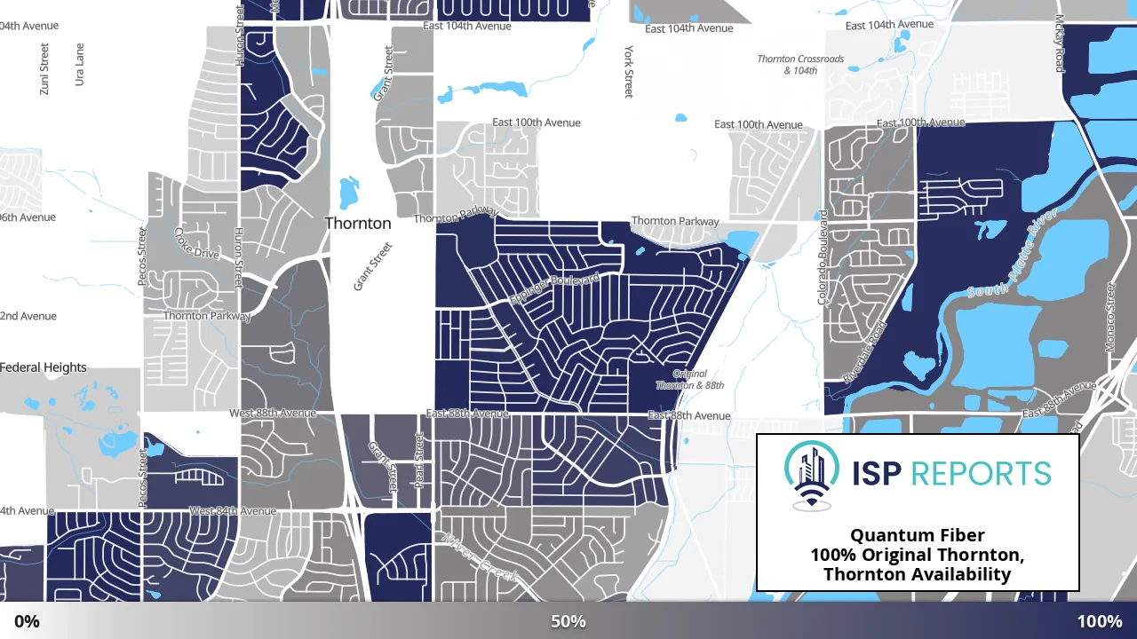 Original Thornton, Thornton, CO map of internet availability