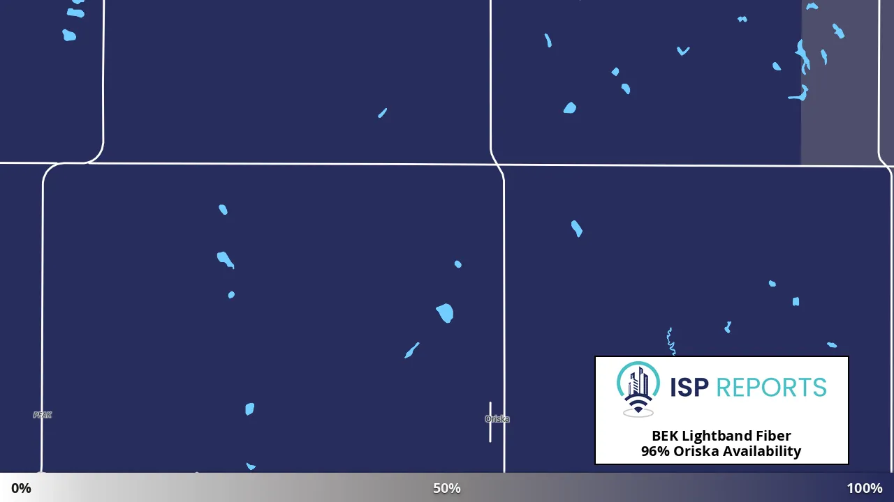 Oriska, ND map of internet availability