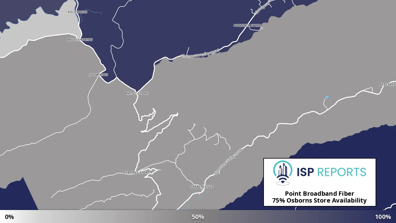 Osborns Store, VA map of internet availability