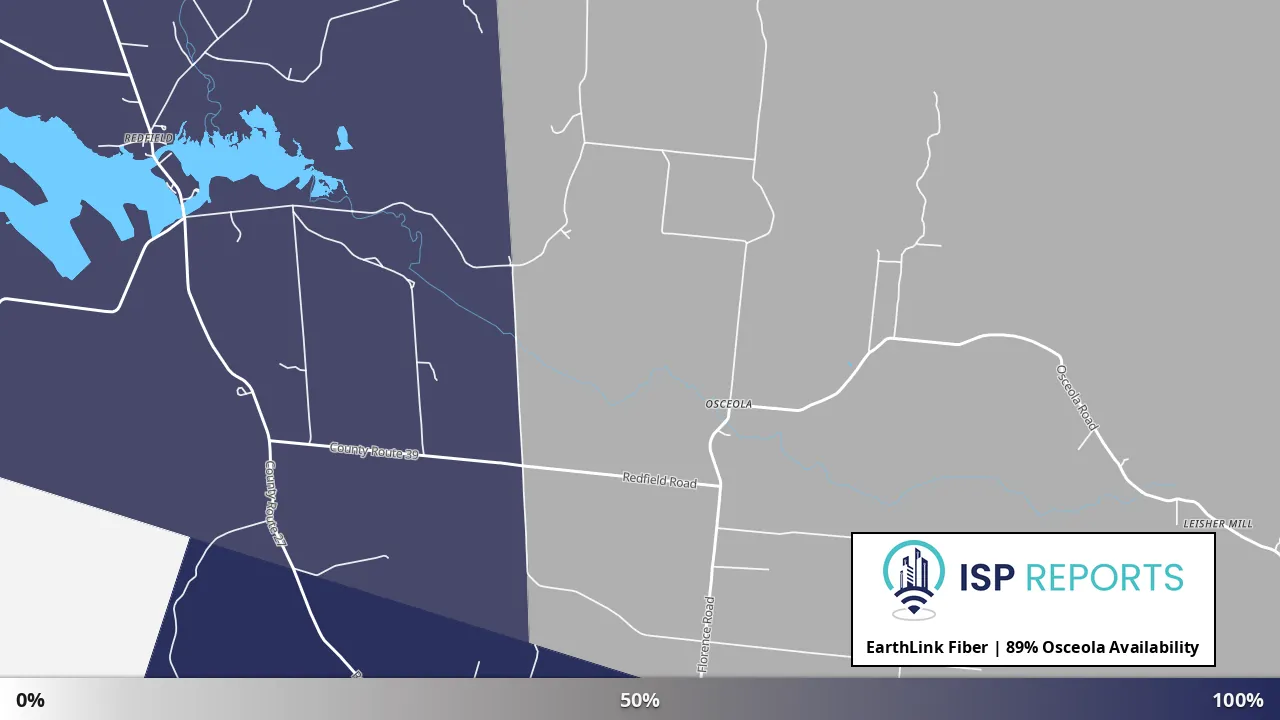 Osceola, NY map of internet availability