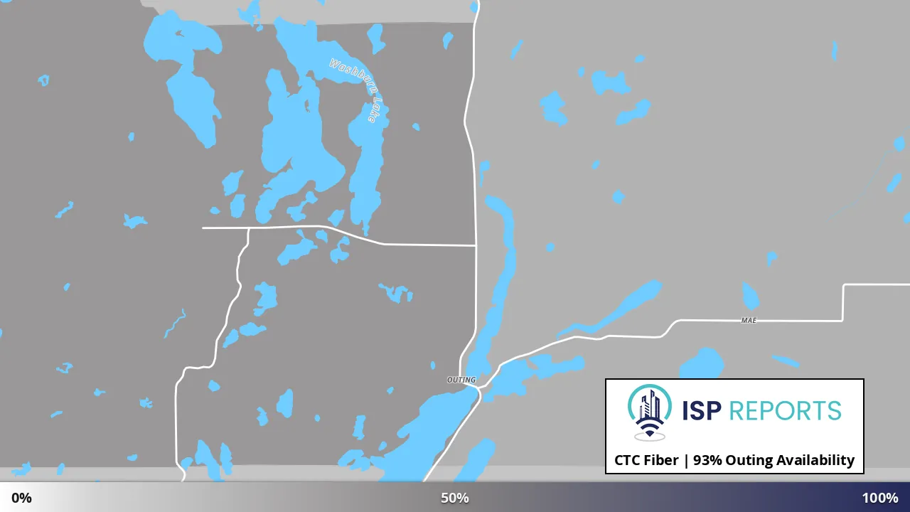 Outing, MN map of internet availability