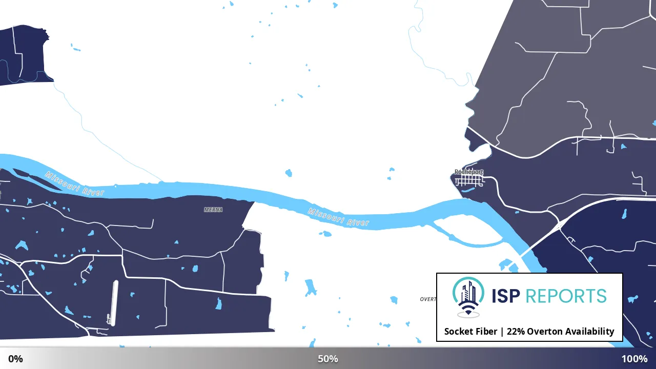 Overton, MO map of internet availability