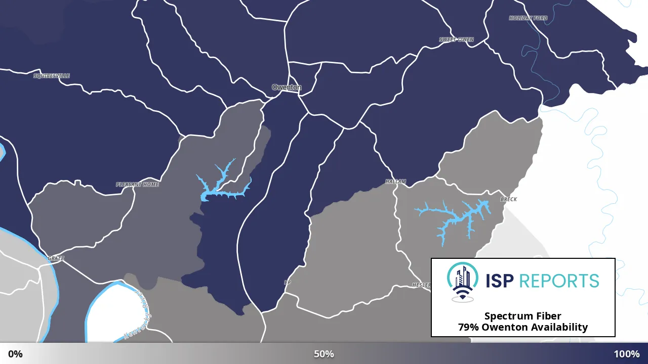 Owenton, KY map of internet availability