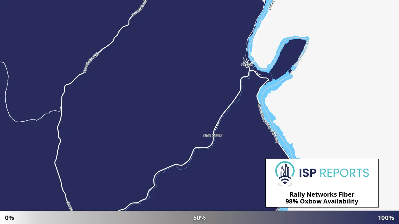 Oxbow, OR map of internet availability