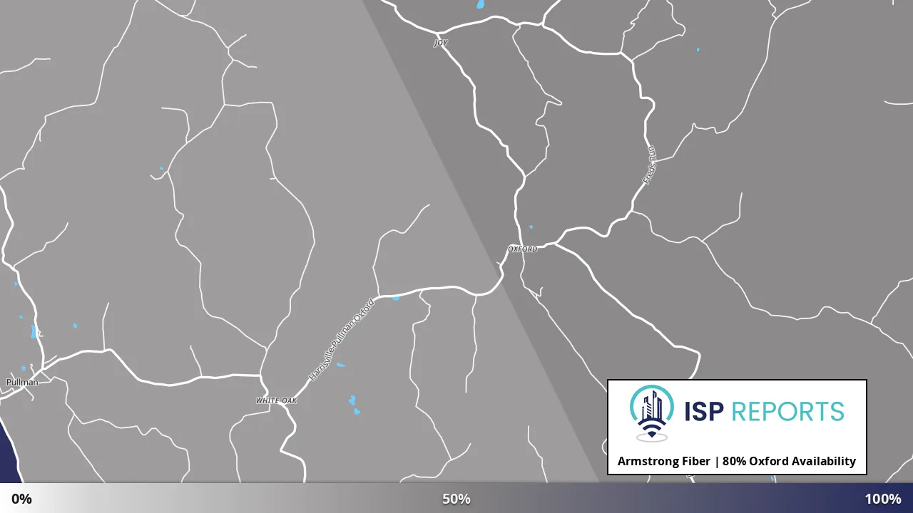 Oxford, WV map of internet availability