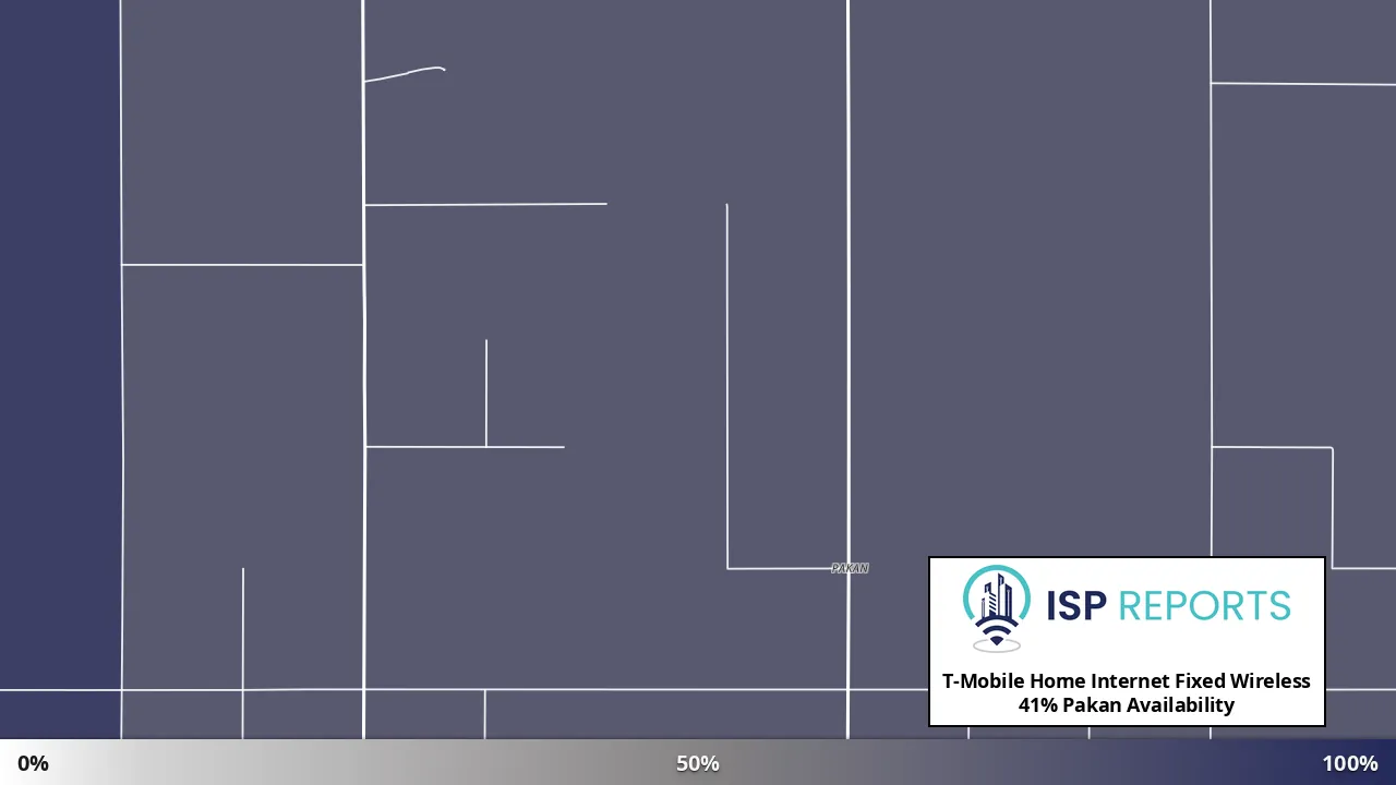 Pakan, TX map of internet availability